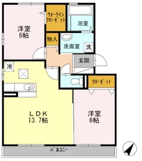 ゴールデン エコー【1階】の間取り