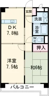 サンヨウハイネス【1階】の間取り