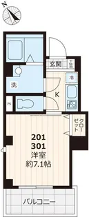 カーサ シンセラ オグ【3階】の間取り
