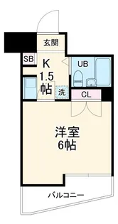 神奈川県川崎市中原区新丸子町【マンション】の間取り