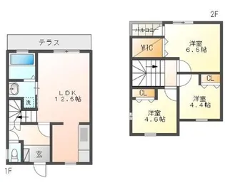 大分県宇佐市大字法鏡寺【一戸建】の間取り
