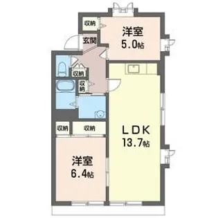 シャルマンB【1階】の間取り