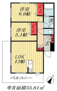 東京都江戸川区瑞江1【マンション】の間取り