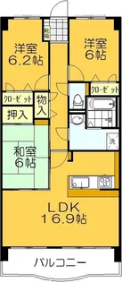 サントノーレ高松中央弐番館【5階】の間取り