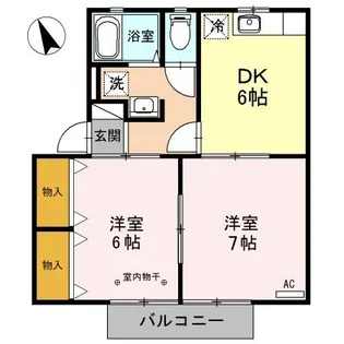 ピースタウン・アイリス C【2階】の間取り