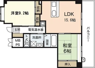 メディオコート大手町【9階】の間取り