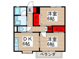 サザンゆりが丘【2階】の間取り