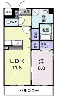 グラン クレシア【3階】の間取り