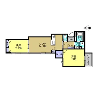 メゾン オルジュ【4階】の間取り