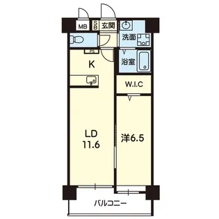 mon reve平成【4階】の間取り