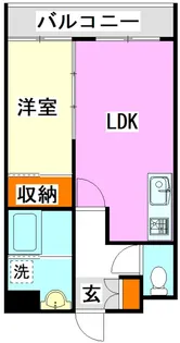 セントフォール立岩【6階】の間取り