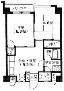 ドエル仙川【3階】の間取り