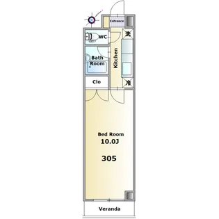 マジュケ【3階】の間取り