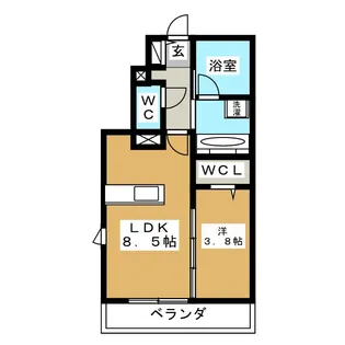 Casa Foresta C【1階】の間取り