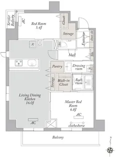 レフィシアコート東陽町【7階】の間取り