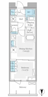 パークシティ中野 ザ タワー エアーズ【22階】の間取り