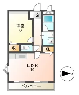サンライズ・フジ【3階】の間取り