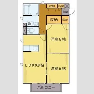 シャトル【1階】の間取り