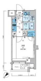 リヴシティ武蔵野ミュジオ【2階】の間取り