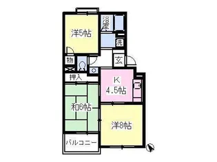 アプレインヒルズ【3階】の間取り