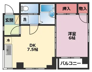 ソオワ下末吉ハイツ第1【4階】の間取り