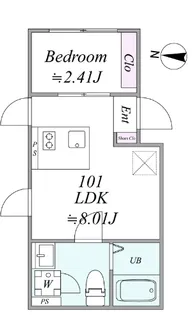 the trias shibuyahonmachiの間取り