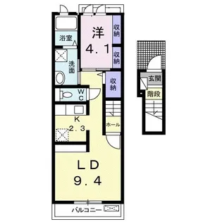 カーサ・エスペランサ【2階】の間取り