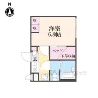 レオパレスエザーンス【2階】の間取り