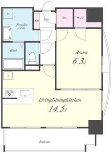 アールグレイスヒル【9階】の間取り
