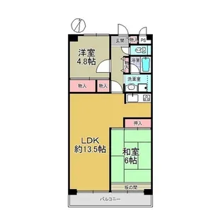 ローズハイツ野田愛宕A 113号室【1階】の間取り