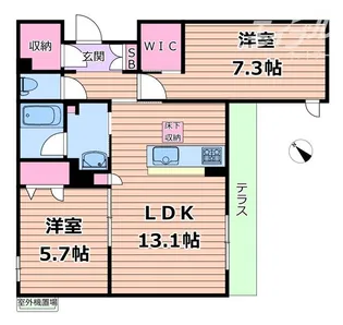 シャーメゾン ラヴィ【1階】の間取り