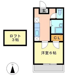 エスコート5【2階】の間取り