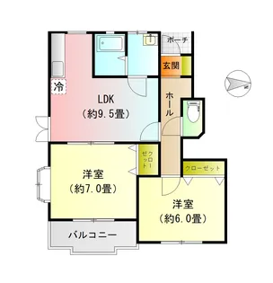 サンハイツ C【1階】の間取り