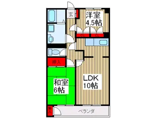 シミズマンション【1階】の間取り
