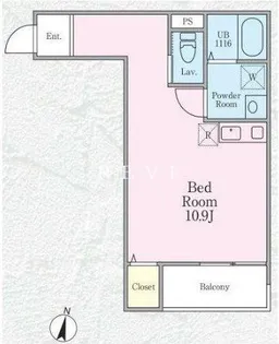 Tメゾン後楽園【3階】の間取り