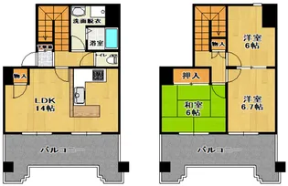 アルページュ【1階】の間取り
