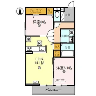 Palais Poire【3階】の間取り