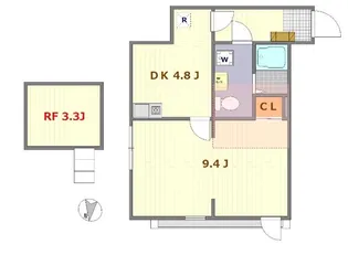 ノーザンロード扇大橋【3階】の間取り