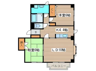 ノ-スカネサハイム【3階】の間取り