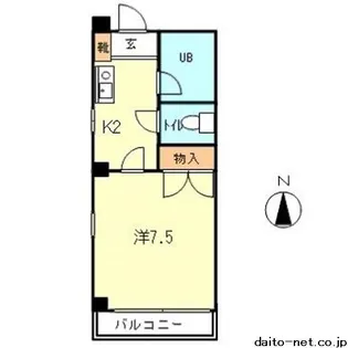 グランシエル【4階】の間取り