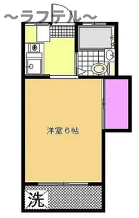 山口ハイツB棟【2階】の間取り