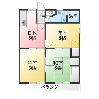 メゾンドソワサント【1階】の間取り