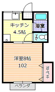 ライフアップ東海I【1階】の間取り