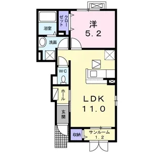 プレッソ【1階】の間取り