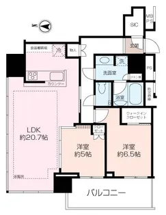 THE TOWER 湘南辻堂【5階】の間取り