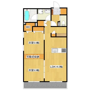ハレルアナ久が原【1階】の間取り