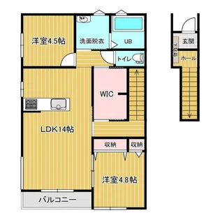 クレストガーデン【2階】の間取り