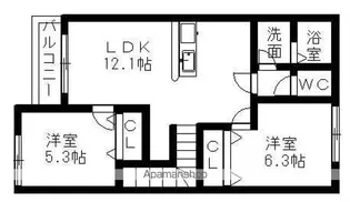 プロニティハウス【2階】の間取り
