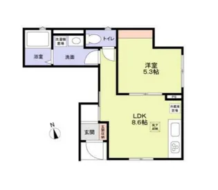 シェレストック目黒【1階】の間取り