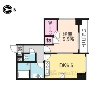 GLANZ七条通【7階】の間取り
